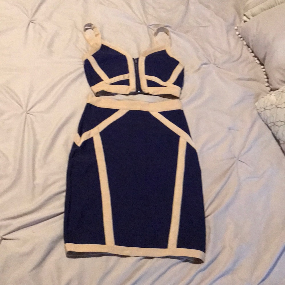 Two piece bandage dress/set